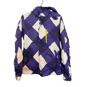 ONeill Fifty2 Series Womens Medium Purple & White Ski Jacket Waterproof Breathab